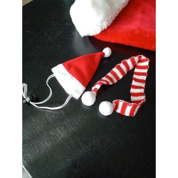 Reptile Snake Lizard Bunny Cat Hamster Santa Hat & Scarf + Kids Christmas - Picture 5 of 5